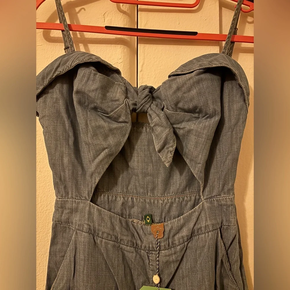 FARM Rio Tie front Jumpsuit NWT - Picture 2 of 6